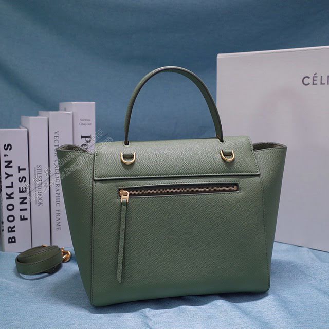 Celine女包 賽琳掌紋牛皮中號手提包 Celine belt bag鯰魚包 189153  slyd2036